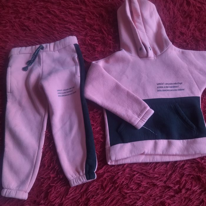 Спортивний, теплий костюм для дівчинки бу