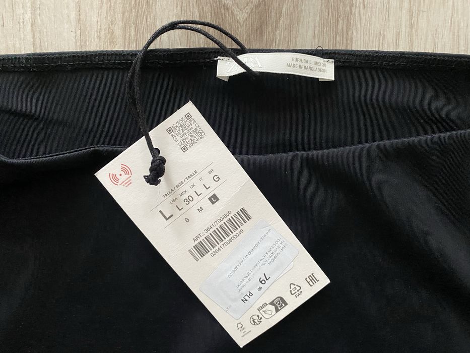Czarne nowe body Zara m
