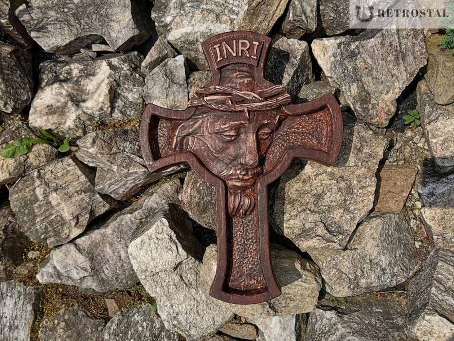 Płaskorzeźba Jezus ukrzyżowany prezent 50 cm