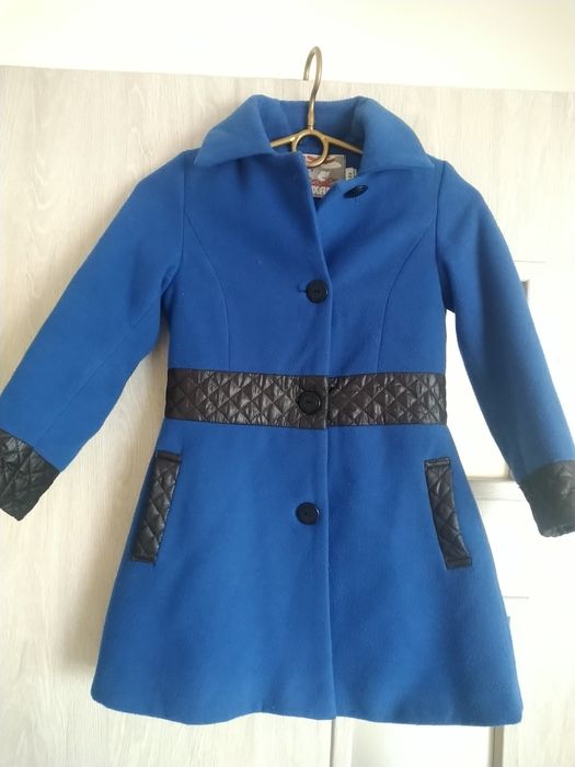 Płaszcz płaszczyk dziewczęcy Roxana r.122niebieski granat
