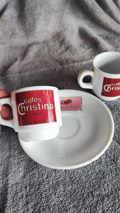 3 chávenas colecionáveis Cafés Christina com pires