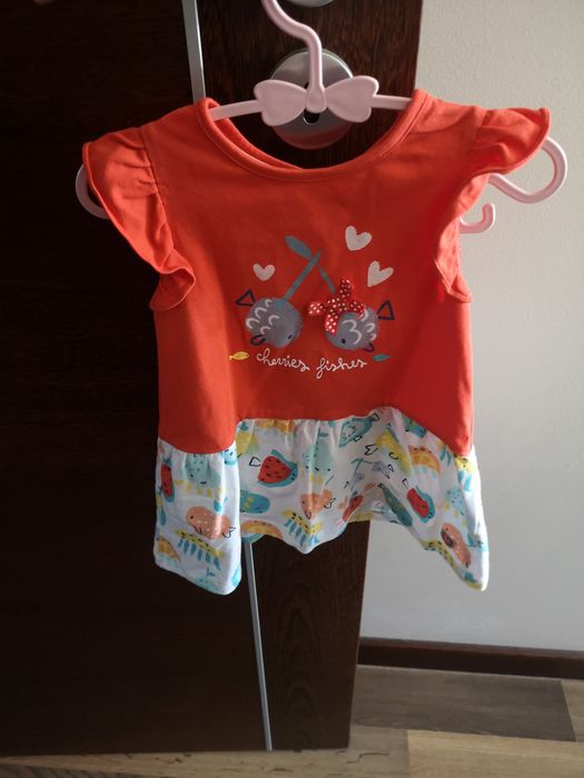 Vestido de verão 6-9m e 12m