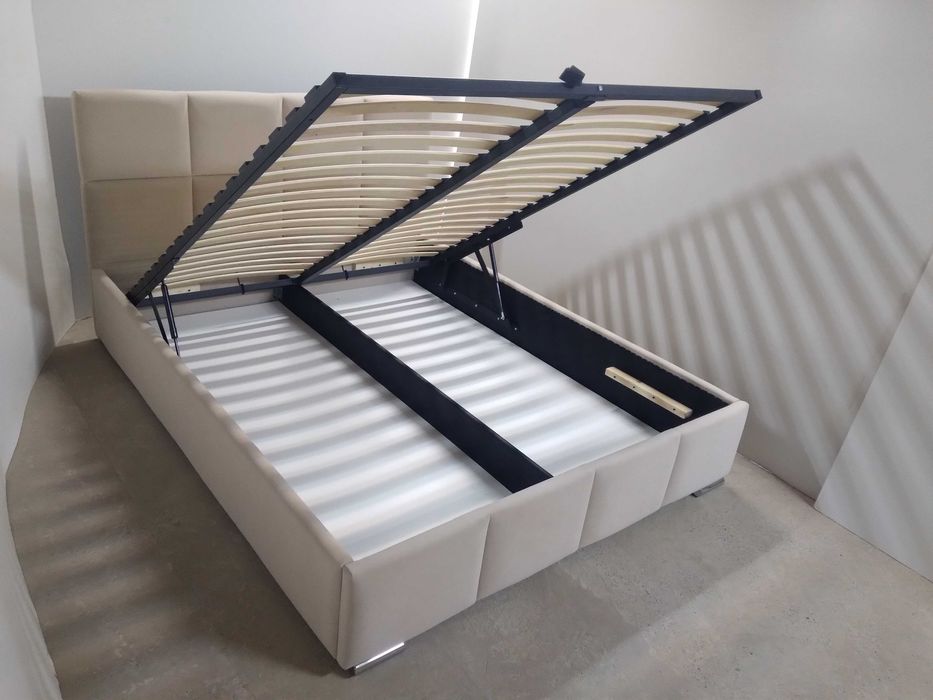 PRODUCENT OKAZJA Łóżko TapicerowaneStelażMetalowyGratisPojemnikZaDarmo