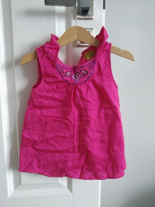 19. Koszula tunika koszulka na ramiączkach dla dziewczynki 80-86