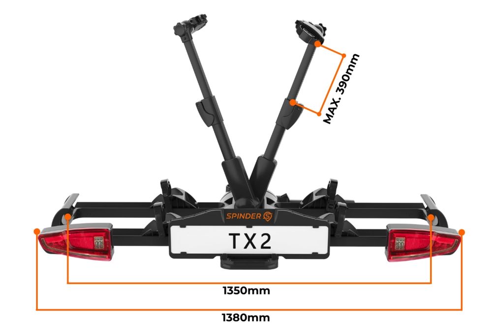 Bagażnik na Hak Spinder TX2  LED