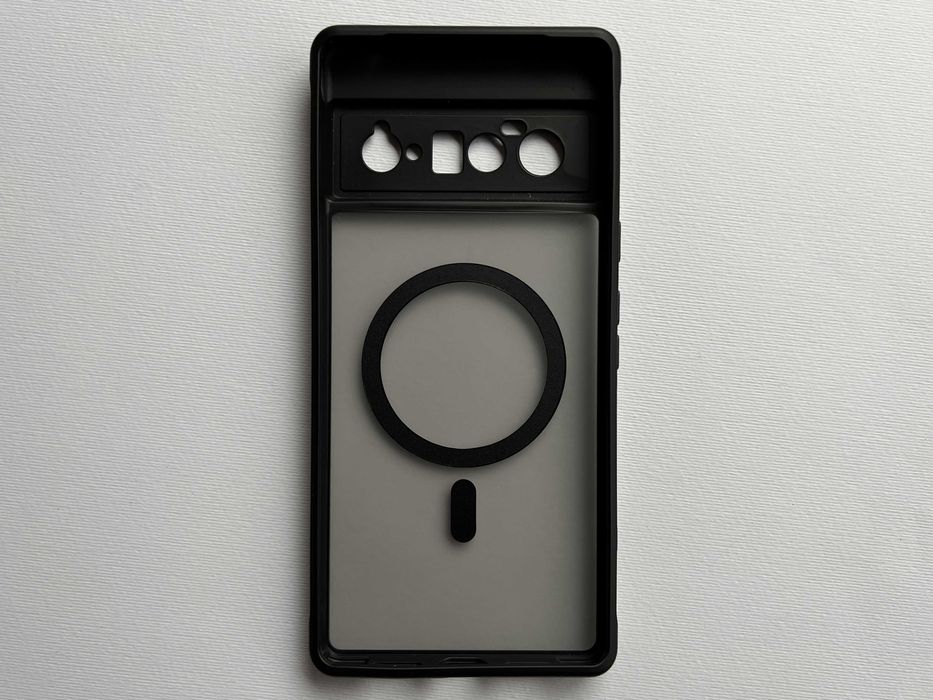 Google Pixel 6 Pro чохол Magnetic MagSafe чорний силікон TPU чехол