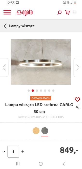 Lampa ring 40  i 60 cm