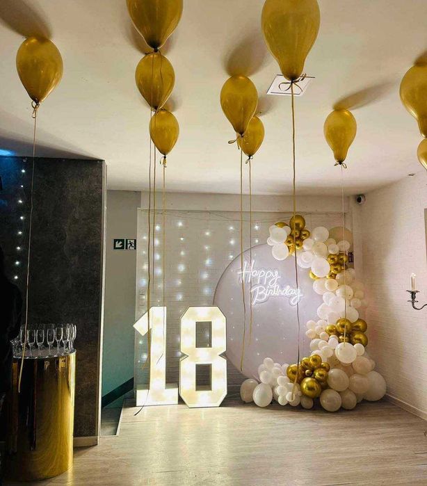 Duże cyfry Led urodzinowe 40, 18, 80, 50,30 wysylka cala Polska 120 cm