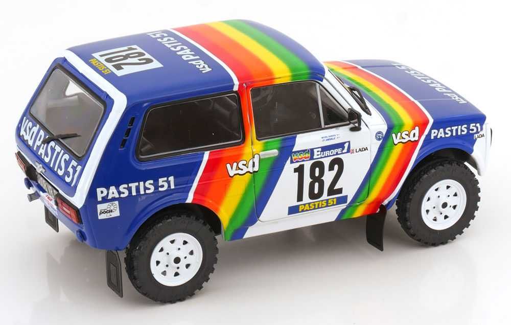 Solido, 1/18 - Lada Nivia "VSD" #182 Rally Paris-Dakar 1984