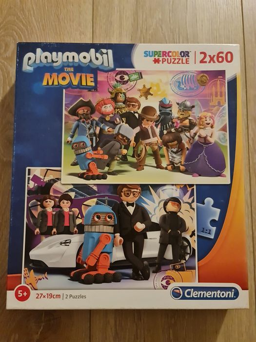 Puzzle Playmobil The Movie 2x60 elementów Clementoni