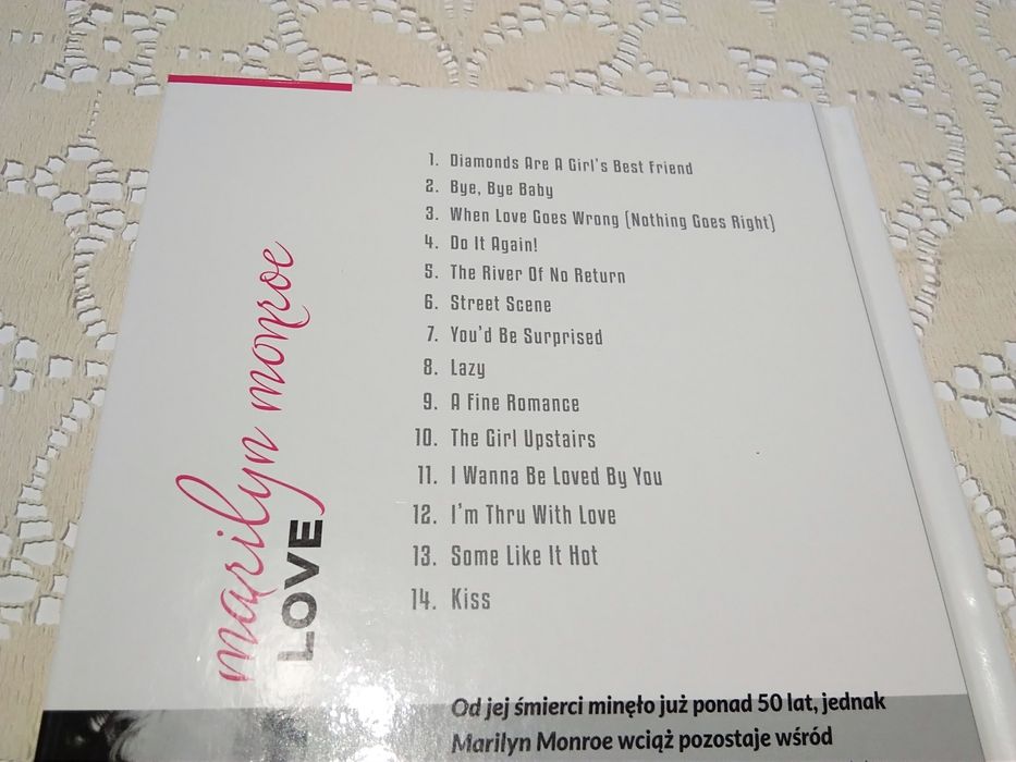 Płyta CD Marilyn Monroe.