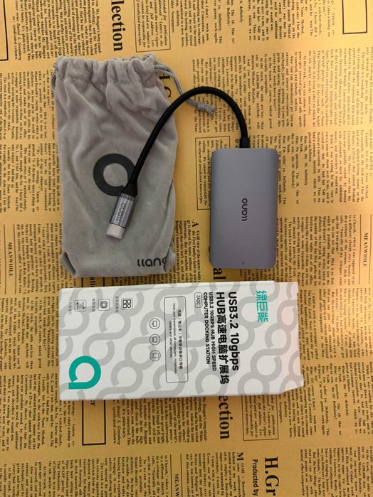 Llano USB 3.2 HUB 5-in-1 Type-C / Хаб Ллано 3.2 10Gbps PD 100W