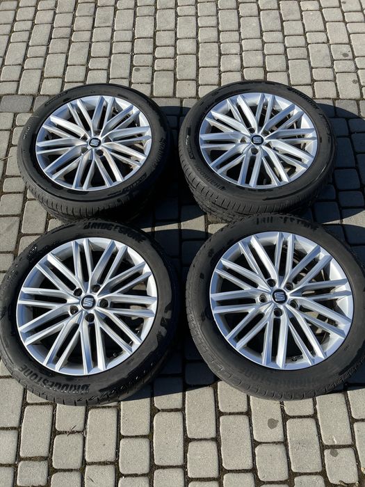 Alufelgi 5x112 18 cali Seat Ateca Leon Altea Vw Tiguan opony 225/50/18