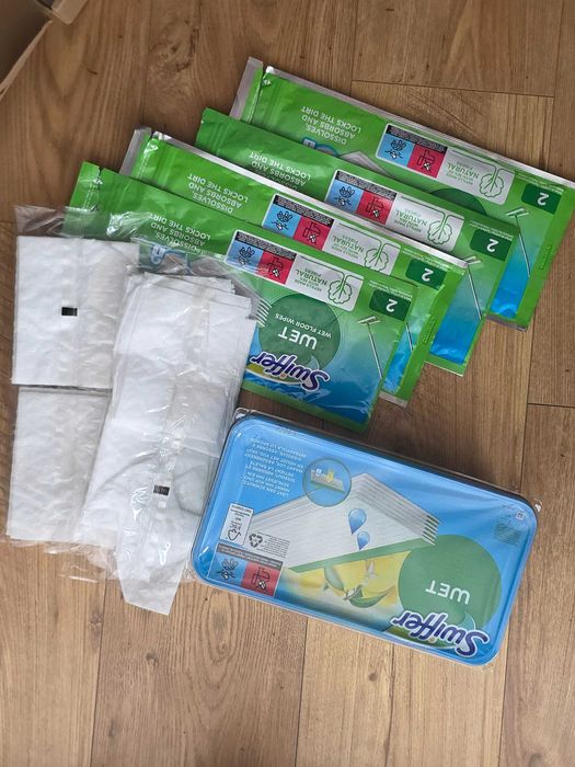 Zestaw wkłady do Swiffer Mopa mokre i suche okazja