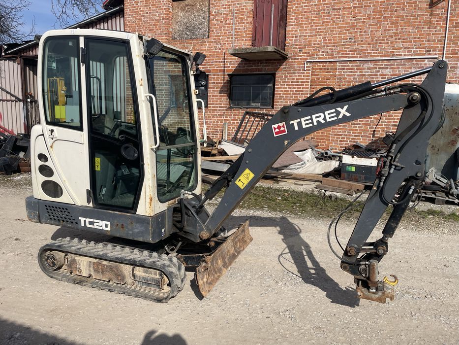 Minikoparka mini koparka terex tc 20 long