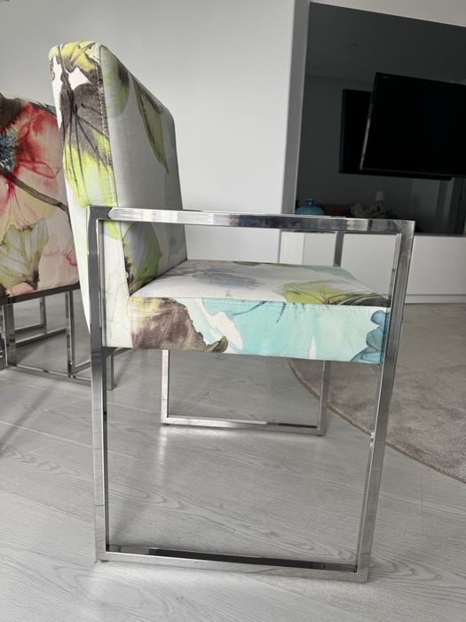 6 cadeiras design em aço inox – Interdesign