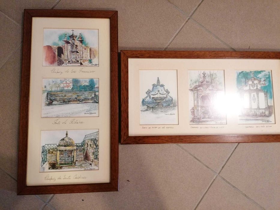 Postais emoldurados com imagens alusivas à cidade de Viseu