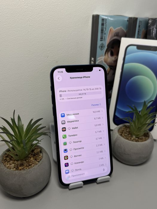 iPhone 12 Blue 256 GB / Neverlock/ 83% АКБ/ Айфон 12 256 ГБ