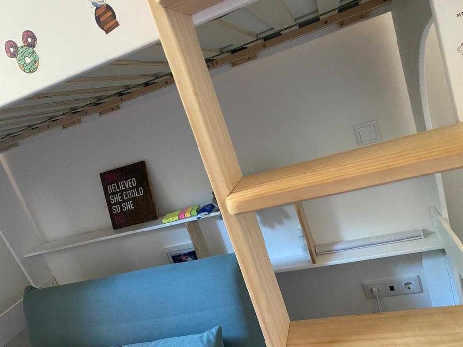 Cama beliche Júnior com design ou Cama elevada