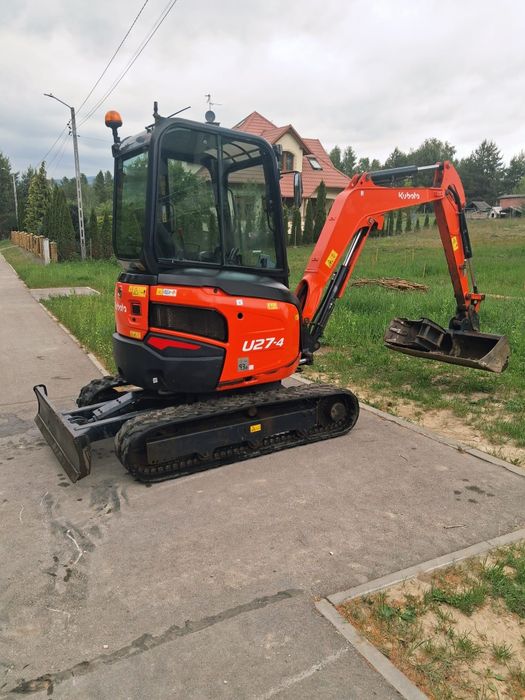 Minikoparka gąsiennicowa KUBOTA U27-4, rok 2019