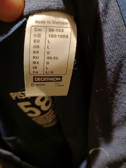 kurtka i spodnie narciarskie  męskie Decathlon wedza 580