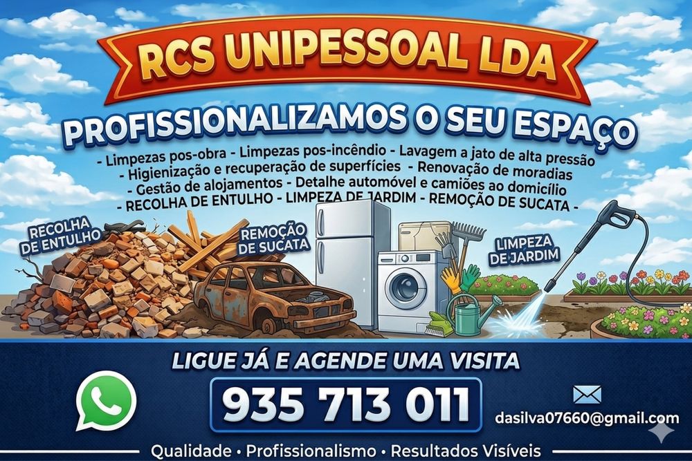 Remoçao de entulhos e Limpeza especializada