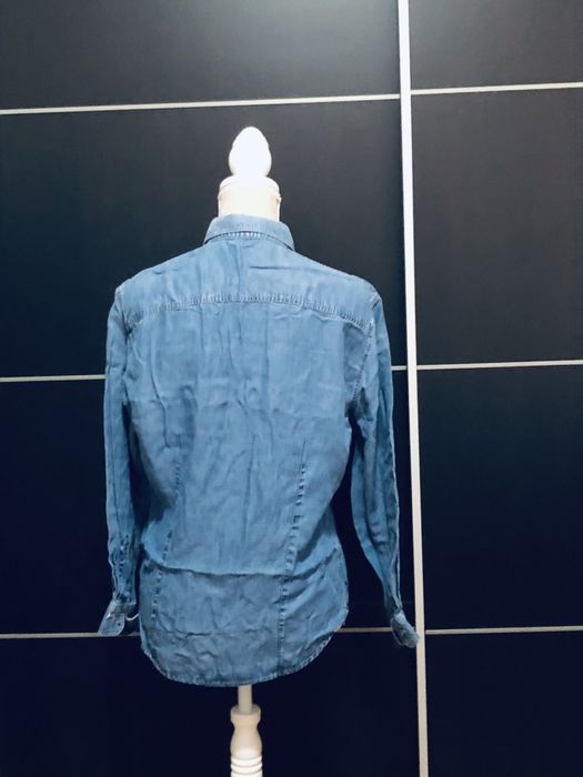 Camisa de ganga, tecido fluido