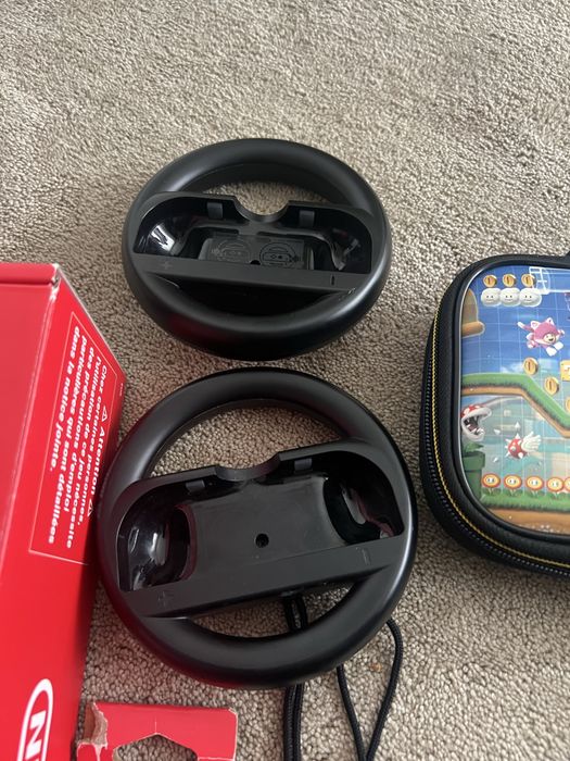 Nintendo switch com muitos acessorios