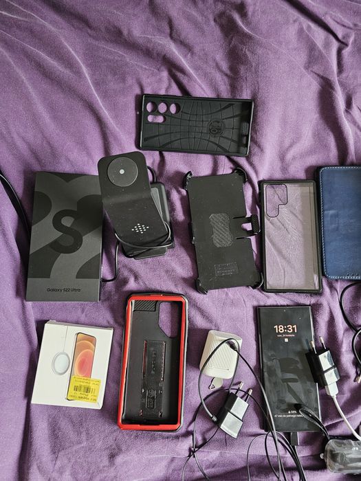 Samsung Galaxy S22 Ultra, 128gb 8gb ram orginał plus dodatki akcesoria