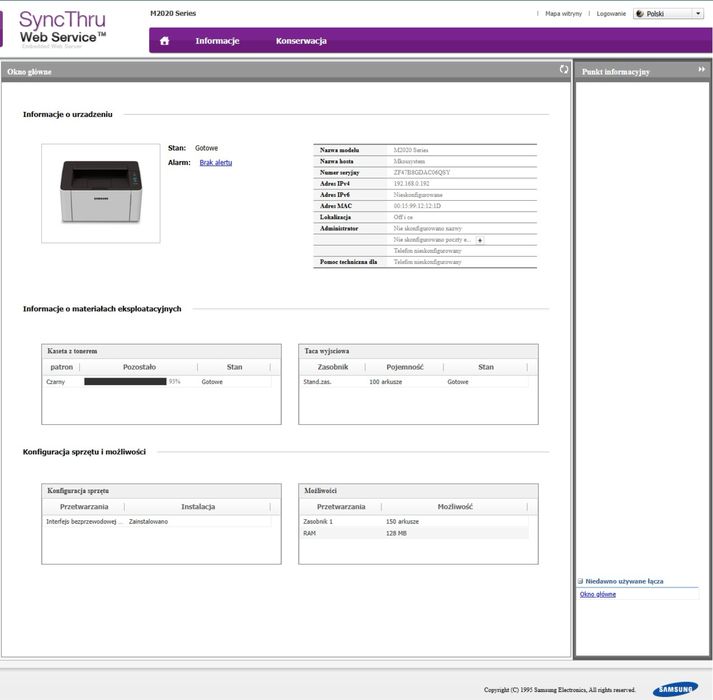 Samsung Xpress M2022W laser mono WiFi