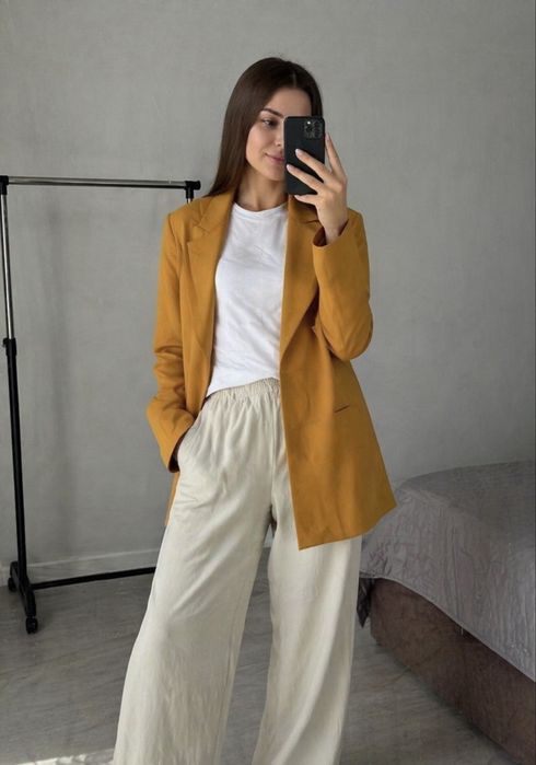 Піджак жакет Zara льон