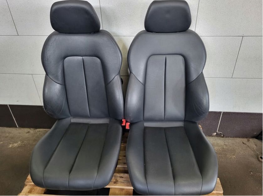 mercedes slk r170 lift fotel fotele czarna skóra uk