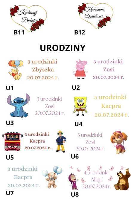 Podziękowania dla gości miód nabierak