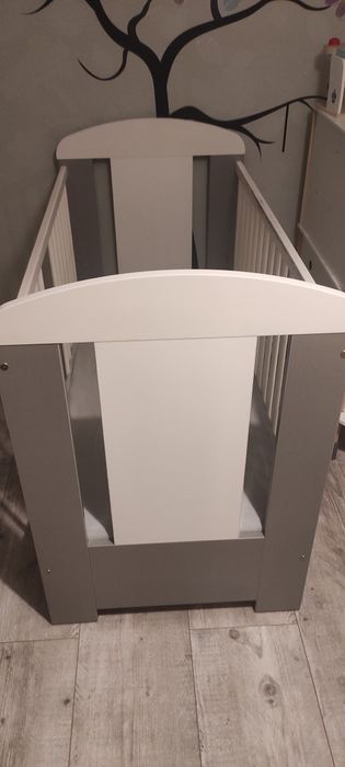 Łóżeczko dziecięce 120x60 + materac hevea baby max
