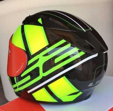 Capacete NOVO LS2 Arrow R Carbon/Kevlar Preto-Fluo.55% DESCONTO Tm XXS
