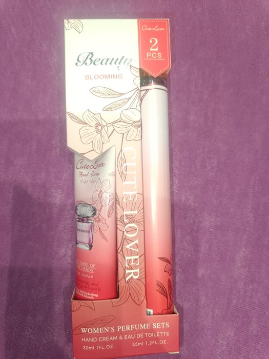 Zestaw perfumetka i krem do rąk