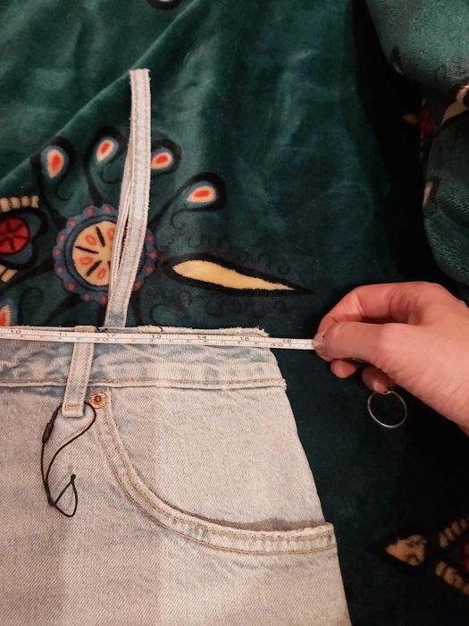 Zara krotki top S jeans
