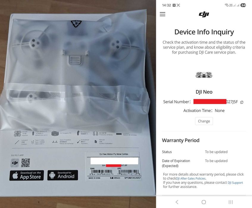 Dron DJI Neo - nowy / nieaktywowany