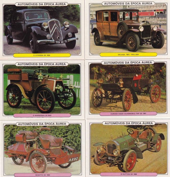 Calendários -Automóveis da Época Áurea (40) Completa