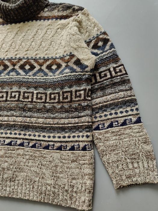 Gruby sweter wełna alpaka Fiume