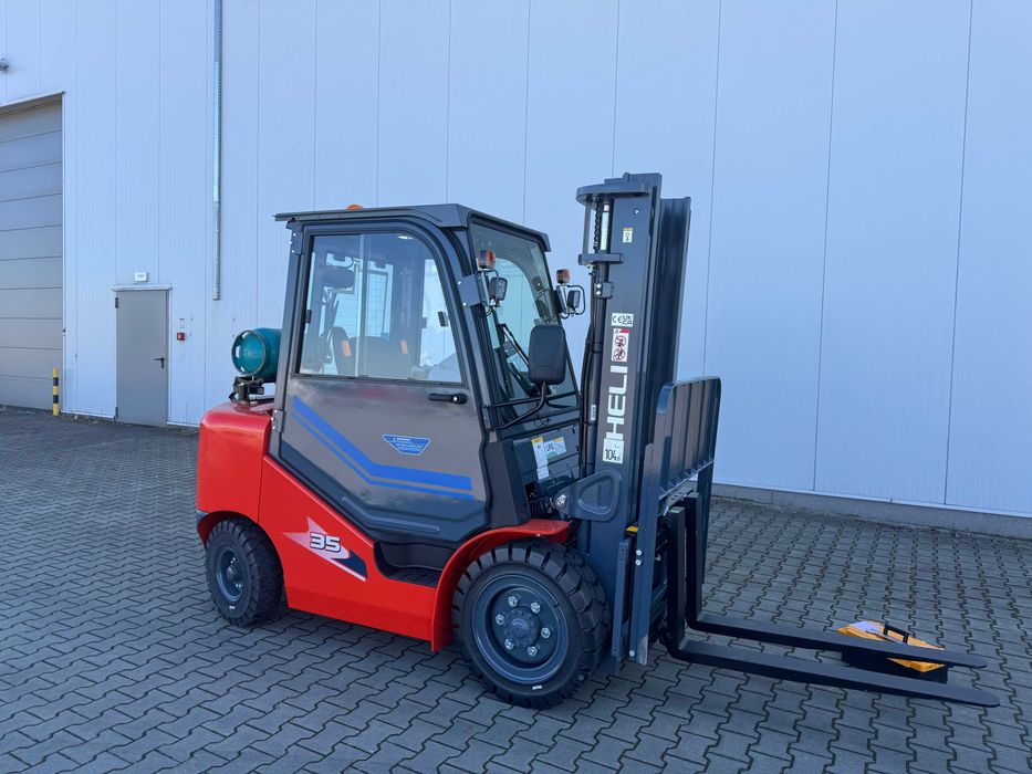 Wózek Widłowy Spalinowy Heli 3,5T Maszt 3,3M Silnik Kubota 2025-09