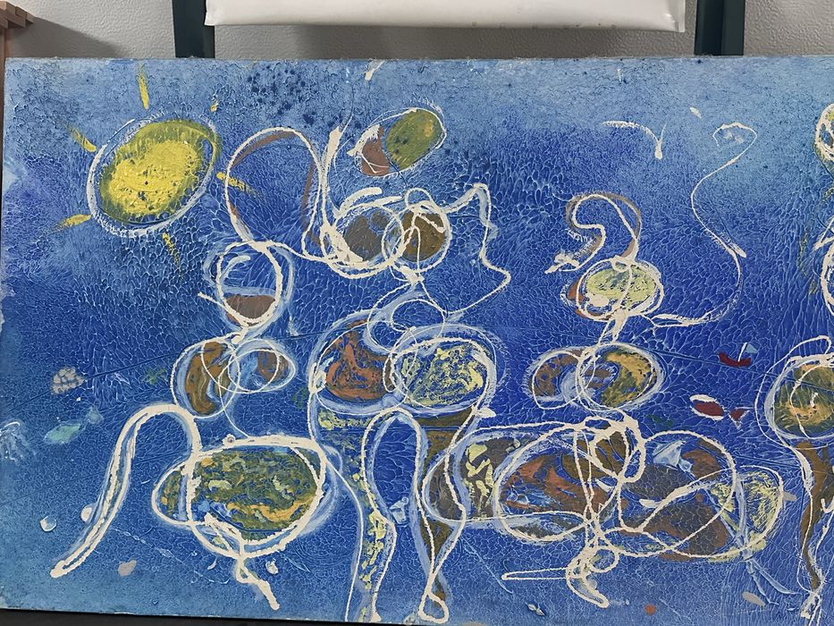 Quadro de Pedro Tavares de 1999 pintura a acrilico