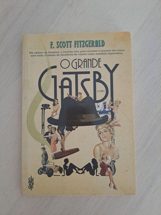 Livro "O Grande Gatsby" de F. Scott Fitzgerald (portes incl.)
