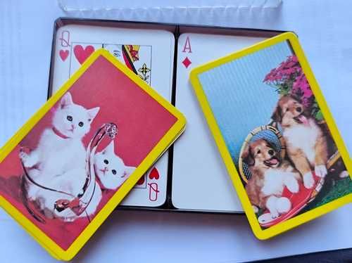 baralhos de cartas com animais de companhia