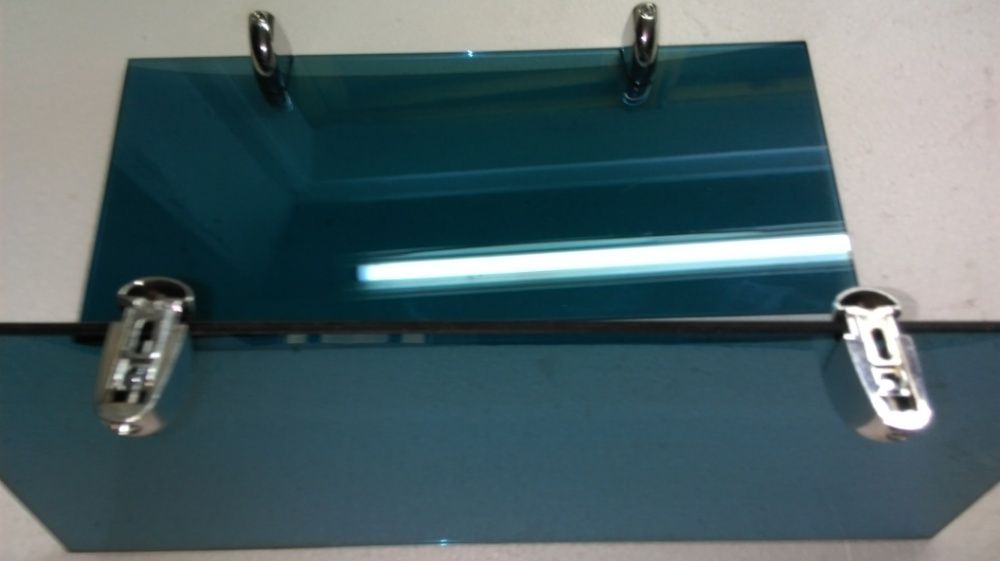 Две полки закаленное тонированное стекло ванная прихожая спальня