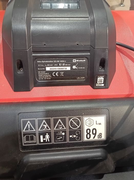 Kosiarka elektryczna akumulatorowa Einhell.