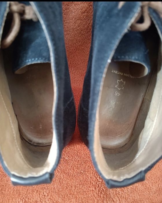 Geox rozm. 46 ,granatowe, skóra zamszowa