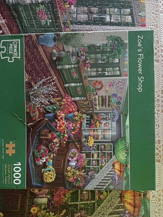 Puzzle Corner Piece 1000 kwiaty