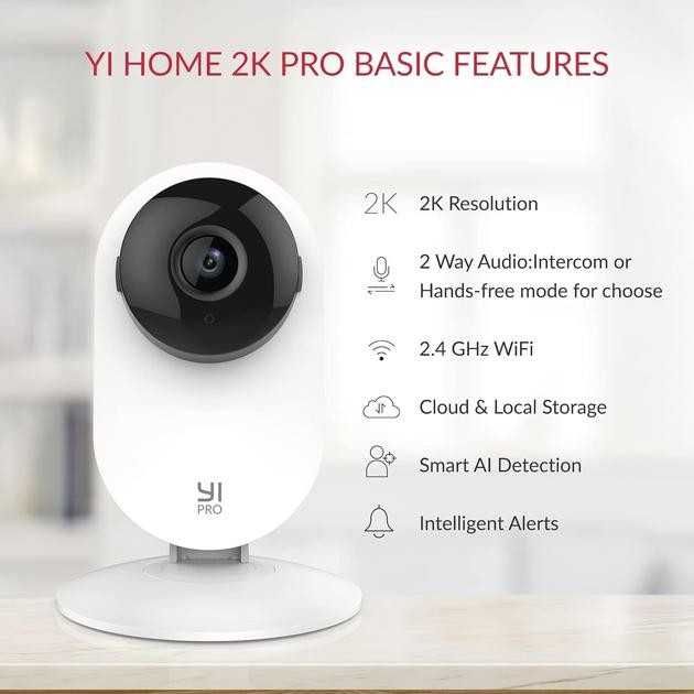 IP Камера відеоспостереження YI PRO 2K Home Camera White