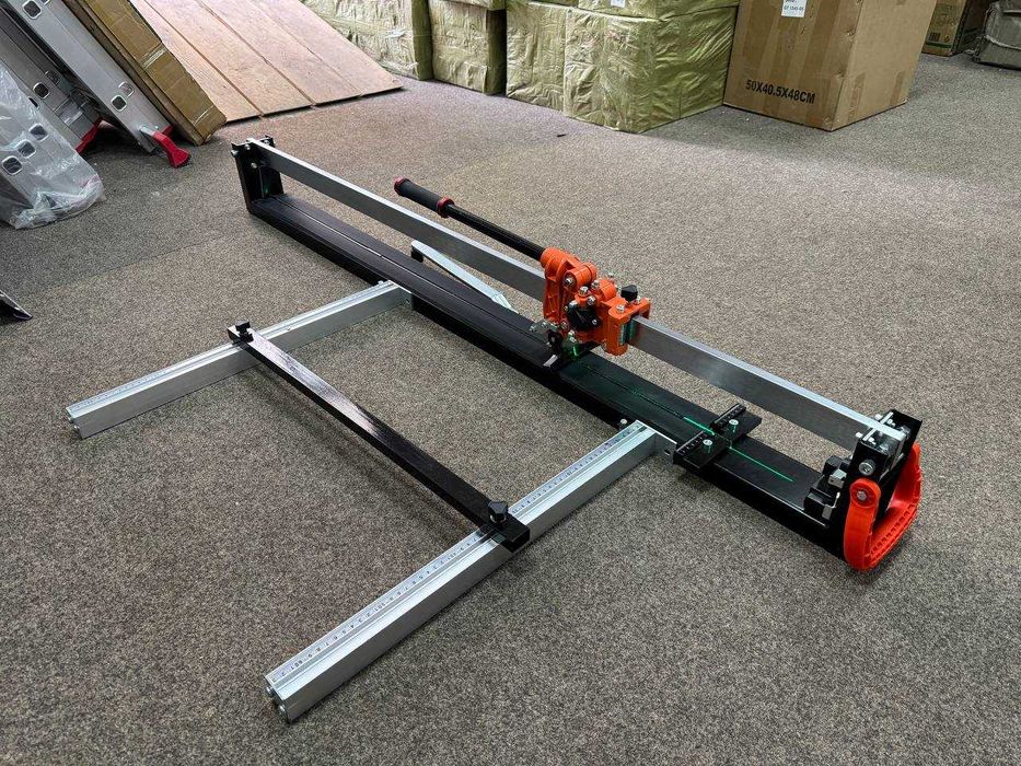 Плиткорез 1200мм M&A Т1200 Откидная лапка Лазер Цельная Рельса +ролик